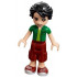 Friends Oliver - Dark Red Cropped Trousers Large Pockets, Green Shirt – ПРИЯТЕЛИ