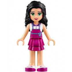 Friends Emma - Magenta Layered Skirt, White Top with Magenta Apron – ПРИЯТЕЛИ