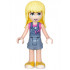 Friends Stephanie - Denim Overalls Skirt, Dark Pink Top – ПРИЯТЕЛИ