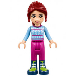 Friends Mia - Magenta Trousers, Bright Light Blue Snowflake Sweater Top – ПРИЯТЕЛИ