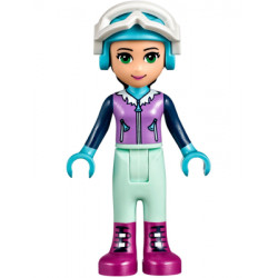Friends Emma - Light Aqua Trousers, Medium Lavender Ski Vest, Helmet, Goggles – ПРИЯТЕЛИ