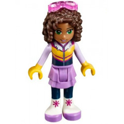 Friends Andrea - Medium Lavender Skirt, Ski Vest, Glasses – ПРИЯТЕЛИ