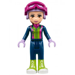 Friends Mia - Dark Blue Trousers, Dark Blue Top, Helmet, Goggles – ПРИЯТЕЛИ