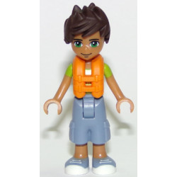 Friends Liam - Sand Blue Long Shorts, Lime and Yellow T-Shirt, Life Jacket – ПРИЯТЕЛИ