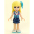 Friends Stephanie - Dark Blue Layered Skirt, Medium Azure and Dark Purple Vest, Medium Azure Bow – ПРИЯТЕЛИ