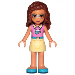 Friends Olivia (Nougat) - Bright Light Yellow Skirt, Dark Pink Top – ПРИЯТЕЛИ