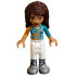 Friends Andrea - White Trousers, Bright Light Orange and Dark Turquoise Racing Jacket – ПРИЯТЕЛИ