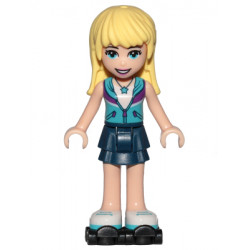 Friends Stephanie - Dark Blue Layered Skirt, Medium Azure and Dark Purple Vest, Black Roller Skates – ПРИЯТЕЛИ