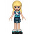 Friends Stephanie - Dark Blue Layered Skirt, Medium Azure and Dark Purple Vest, Black Roller Skates – ПРИЯТЕЛИ