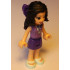 Friends Emma - Dark Purple Skirt, Medium Lavender Top, Light Aqua Shoes, Dark Purple Bow – ПРИЯТЕЛИ