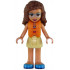 Friends Olivia (Nougat) - Bright Light Yellow Skirt, Dark Pink and Dark Azure Swimsuit Top, Life Jacket – ПРИЯТЕЛИ