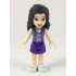 Friends Emma - Dark Purple Skirt, Medium Lavender Top with White Birds, Sand Blue Vest – ПРИЯТЕЛИ