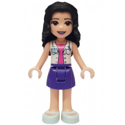 Friends Emma - Dark Purple Skirt, White Blouse with ID Card – ПРИЯТЕЛИ