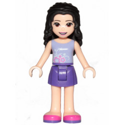 Friends Emma - Dark Purple Skirt, Lavender Top with Flowers – ПРИЯТЕЛИ