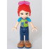 Friends Mia - Dark Blue Trousers, Lime Top, Red Hair, Sunglasses – ПРИЯТЕЛИ