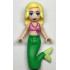 Friends Chloe - Dark Pink and White Swimsuit Top, Bright Green Mermaid Hips and Tail – ПРИЯТЕЛИ