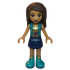 Friends Andrea - Dark Blue Skirt, Dark Turquoise Vest and Music Notes Necklace Top – ПРИЯТЕЛИ