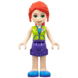 Friends Mia - Dark Purple Shorts, Lime Jacket Top, Red Hair – ПРИЯТЕЛИ