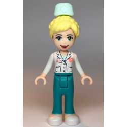 Friends Dr. Maria - Dark Turquoise Trousers, White Top – ПРИЯТЕЛИ