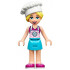 Friends Stephanie - Medium Azure Skirt, Magenta Top with Bright Pink Apron, White Chef Toque with Hair – ПРИЯТЕЛИ