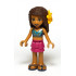 Friends Andrea - Magenta Layered Skirt, Dark Blue Halter Top with Gold Trim, Flower – ПРИЯТЕЛИ