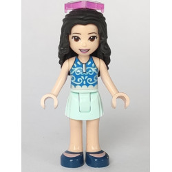Friends Emma - Light Aqua Skirt, Blue Swimsuit Top, Sunglasses – ПРИЯТЕЛИ