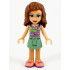 Friends Olivia (Nougat) - Sand Green Skirt, Sand Green Top, Coral Shoes – ПРИЯТЕЛИ