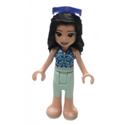 Friends Emma - Light Aqua Trousers, Blue Top, White Sandals, Sunglasses – ПРИЯТЕЛИ