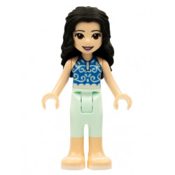 Friends Emma - Light Aqua Trousers, Blue Top, White Sandals – ПРИЯТЕЛИ