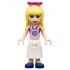 Friends Stephanie - Magenta Top, White Apron with Swirl, Dark Blue Shoes, Bow – ПРИЯТЕЛИ
