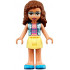 Friends Olivia (Nougat) - Bright Light Yellow Skirt, Dark Pink Top with Blue Jacket – ПРИЯТЕЛИ