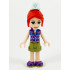 Friends Mia - Olive Green Shorts, Dark Azure and Dark Purple Patterned Sleeveless Jacket with Zipper, Nurse Hat – ПРИЯТЕЛИ