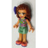 Friends Olivia (Nougat) - Sand Green Skirt, Sand Green Top, Coral Shoes, Bow – ПРИЯТЕЛИ
