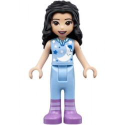 Friends Emma - Bright Light Blue Sleepshirt and Trousers, Medium Lavender Boots – ПРИЯТЕЛИ