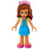 Friends Olivia (Nougat) - Dark Azure Skirt and Top with Bright Light Yellow Vest, Dark Pink Shoes, Sunglasses – ПРИЯТЕЛИ