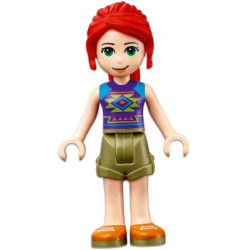 Friends Mia - Olive Green Shorts, Dark Purple Top with Diamonds and Triangles – ПРИЯТЕЛИ