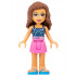 Friends Olivia (Nougat) - Dark Pink Skirt, Dark Blue Top with Constellations – ПРИЯТЕЛИ