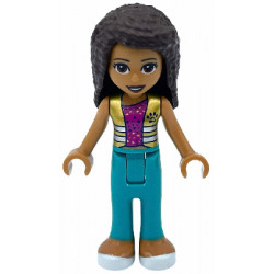 Friends Andrea - Dark Turquoise Pants, Magenta Top with Gold Vest – ПРИЯТЕЛИ
