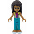 Friends Andrea - Dark Turquoise Pants, Magenta Top with Gold Vest – ПРИЯТЕЛИ