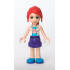Friends Mia - Dark Purple Shorts, White Top with Paw Print Undershirt – ПРИЯТЕЛИ