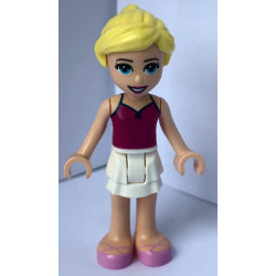 Friends Stephanie - Magenta Tank Top, White Skirt, and Bright Pink Ballet Shoes – ПРИЯТЕЛИ