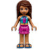 Friends Andrea - Dark Turquoise Halter Top with Magenta Stripes and Dots, Magenta Skirt – ПРИЯТЕЛИ