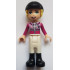 Friends Stephanie - White Riding Pants, Magenta Jacket, Riding Helmet with Bright Light Yellow Ponytail – ПРИЯТЕЛИ