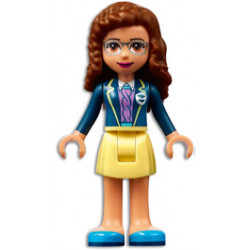 Friends Olivia (Nougat) - Bright Light Yellow Skirt, Dark Blue Jacket, Dark Azure Shoes – ПРИЯТЕЛИ