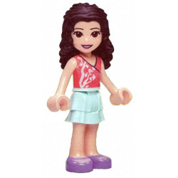 Friends Emma - Light Aqua Skirt, Coral Top, Medium Lavender Shoes – ПРИЯТЕЛИ