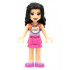 Friends Emma - Coral and Lavender Cat Shirt, Dark Pink Skirt, Medium Lavender Shoes – ПРИЯТЕЛИ