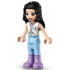 Friends Emma - Blue Riding Pants, White Collared Shirt, Black Hair – ПРИЯТЕЛИ