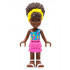 Friends Nandi - Dark Azure Single Strap Tank Top, Dark Pink Skirt, White Sandals, Yellow Head Wrap – ПРИЯТЕЛИ