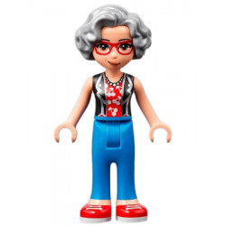 Friends Dottie - Blue Trousers with Red Shoes, Black Vest over Red Shirt with Cherries – ПРИЯТЕЛИ