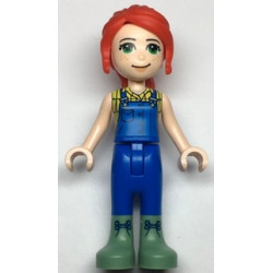 Friends Mia - Blue Overalls, Yellow Blouse and Sand Green Boots – ПРИЯТЕЛИ
